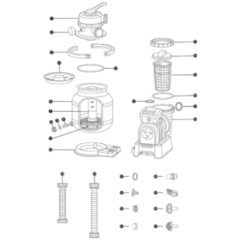 Piscină dreptunghiulară Bestway Power Steel 640x274x132 cm – 19281L, cu pompă, husă și scară incluse [8]