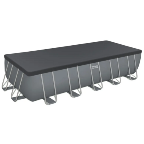 Piscină dreptunghiulară Bestway Power Steel 640x274x132 cm – 19281L, cu pompă, husă și scară incluse [11]