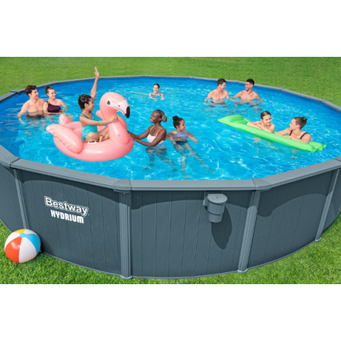Piscină premium cu cadru metalic Bestway Hydrium 732×132 cm (49.200L) – lux, durabilitate și relaxare pe tot anul [1]
