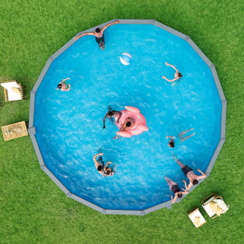 Piscină premium cu cadru metalic Bestway Hydrium 732×132 cm (49.200L) – lux, durabilitate și relaxare pe tot anul [3]