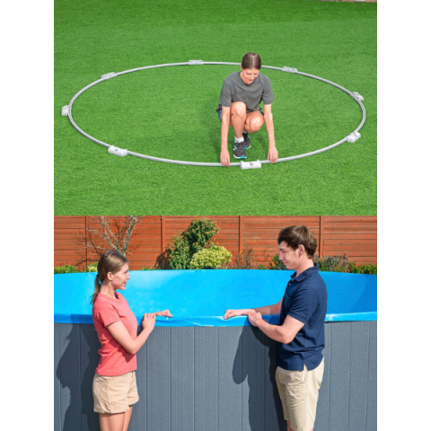 Piscină premium cu cadru metalic Bestway Hydrium 732×132 cm (49.200L) – lux, durabilitate și relaxare pe tot anul [7]