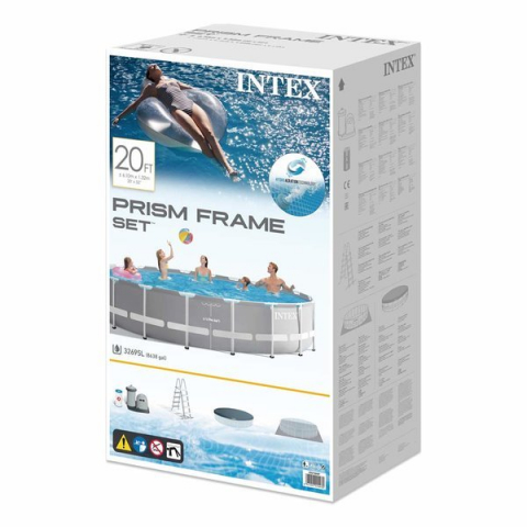 Piscină INTEX PRISM FRAME PREMIUM 610x132 cm, 32.695L, Cadru Metalic [7]