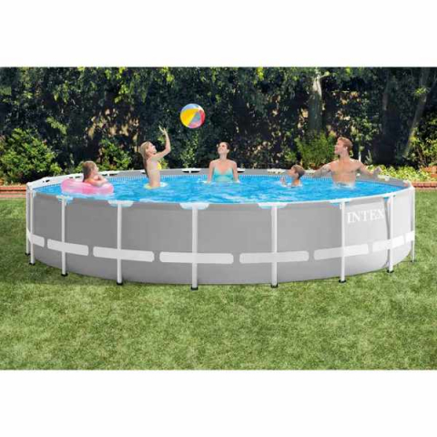 Piscină INTEX PRISM FRAME PREMIUM 610x132 cm, 32.695L, Cadru Metalic [1]