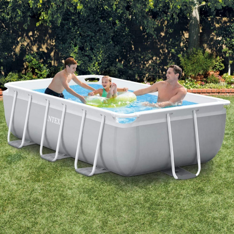 Piscină INTEX Prism Frame Rectangular 300x175x80 cm – Compactă, solidă și complet echipată pentru distracție de vară în familie! [2]