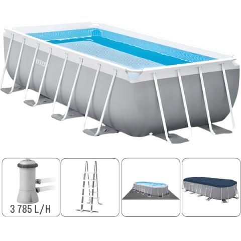 Piscine si Accesorii - Piscină PRISM FRAME RECTANGULAR 488x244x107 cm, 10874 L, cadru metalic