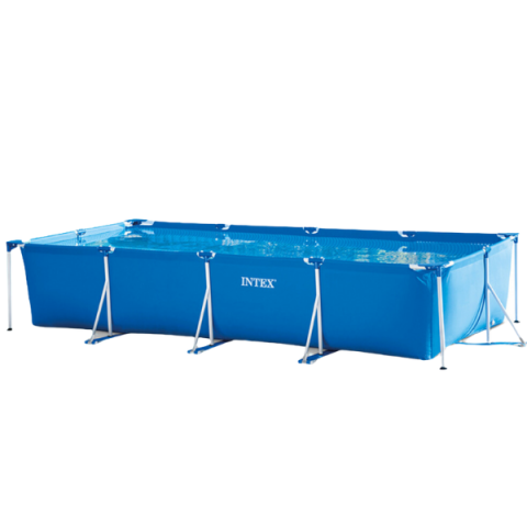 Piscine si Accesorii - Piscină INTEX Rectangular Frame 450x220x84 cm – Spațiu mare, montaj rapid, distracție garantată