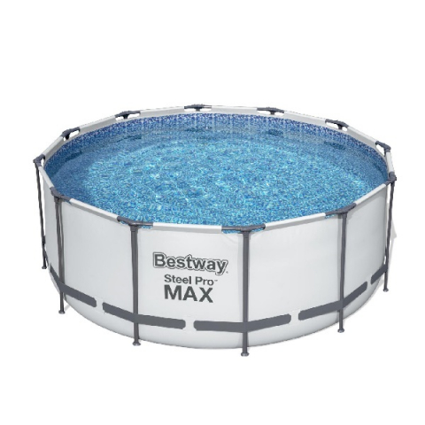 Bestway Piscină STEEL PRO MAX 366x122 cm, 10250L, cadru metalic, cu pompă, scară și prelată [2]