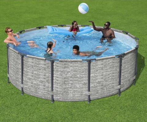 Bestway Piscină Steel Pro MAX 427x122 cm, 15232L, cadru metalic, cu pompă, scară și husă [2]