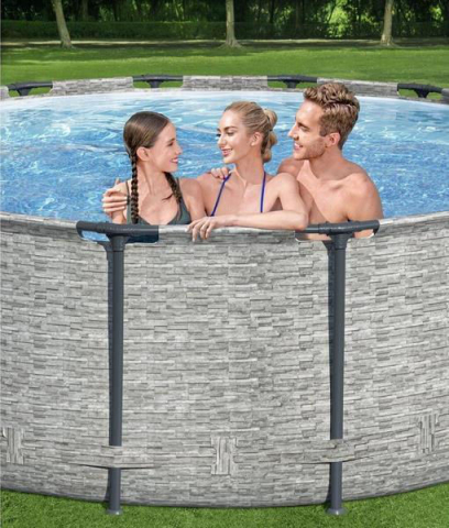 Bestway Piscină Steel Pro MAX 427x122 cm, 15232L, cadru metalic, cu pompă, scară și husă [5]