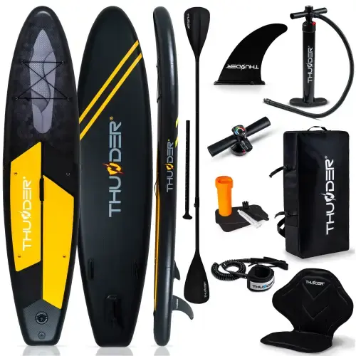 Placi SUP - Надувная SUP-доска THUNDER IPPO (RAVEN) 320 см – стабильность, универсальность и гарантированное удовольствие на воде