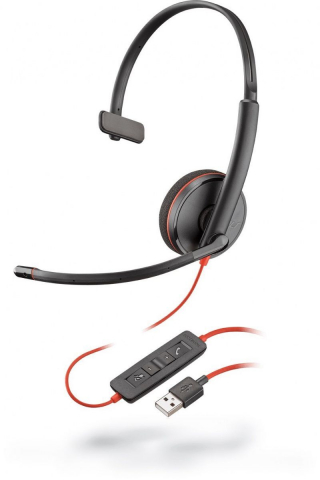 On/Over Ear - Plantronics Blackwire C3210 Headset USB-A