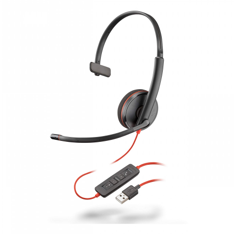 On/Over Ear - Plantronics Blackwire C3220 Headset USB-A