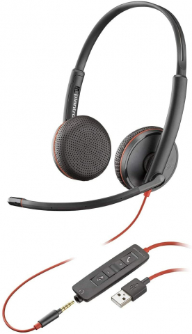 On/Over Ear - Plantronics Blackwire C3225 Headset USB-A