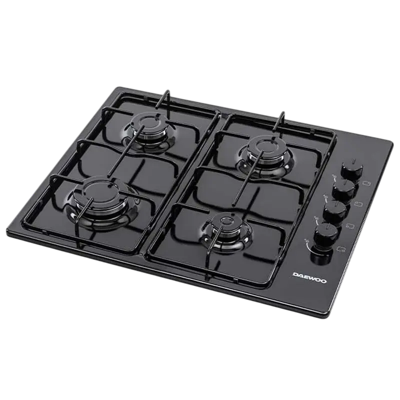 Газовая варочная панель Daewoo BH6GKR40BNL, Черная – Стиль и Надежность для Вашей Кухни [1]