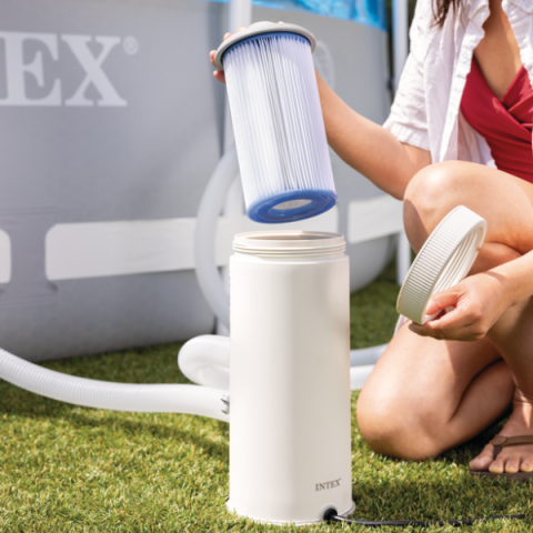 Картриджный фильтр-насос INTEX Krystal Clear C1000 – Чистая вода для малых и средних бассейнов [1]