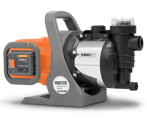 Pompe - Pompă de grădină DAEWOO DGP 6000 INOX (1300W, 4800 l/h, 4.8 bar, Refulare 48 m, Aspirație 8 m)