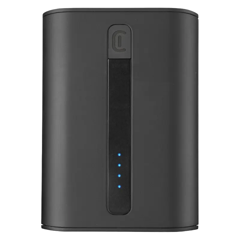 Cu fir - Power Bank Cellularline 10000mAh, PD Thunder, Negru