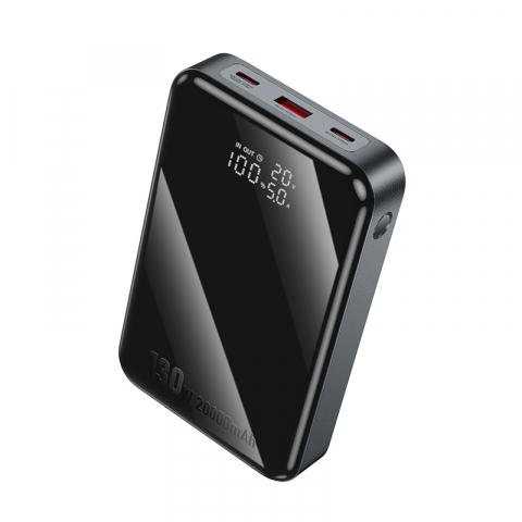 Cu fir - Power Bank Q30A cu Încărcare Rapidă 130W, 20000mAh