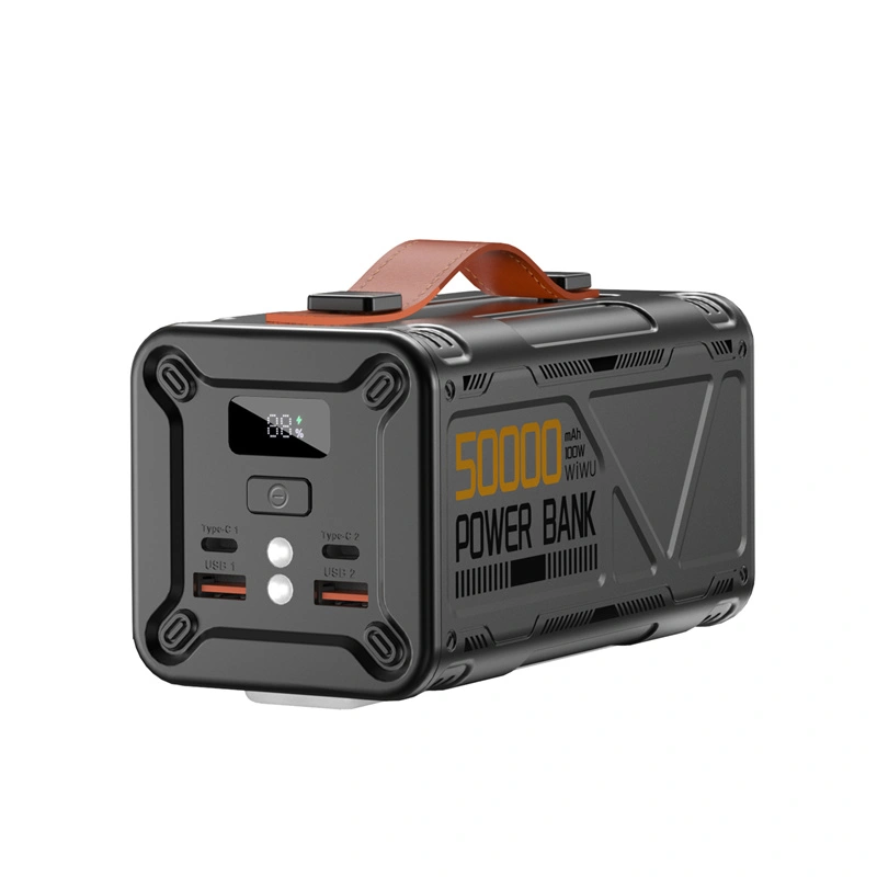 Power Bank WiWU Armor Wi-P029 50000 мАч Чёрный – 100 Вт PD быстрая зарядка + гигантская ёмкость для любых приключений! [1]