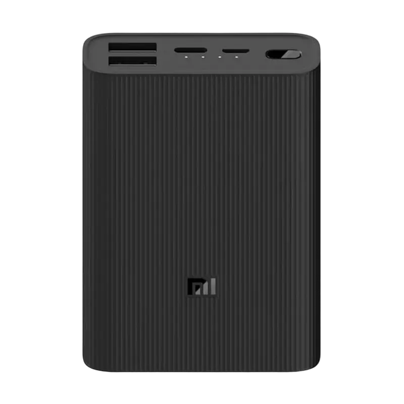 Cu fir - Power Bank Xiaomi 3, 10000 mAh, 22.5W Ultra Compact, Negru