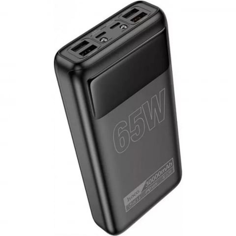 Cu fir - Powerbank Hoco DB81 Apollo PD65W complet compatibil, 30 000mAh, Negru
