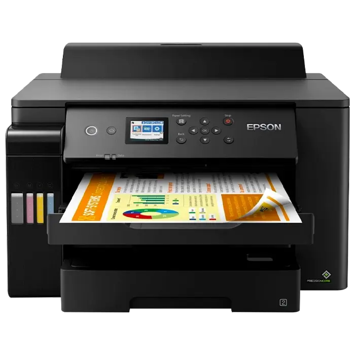 Electronice - Imprimantă cu jet de cerneală Epson EcoTank L11160, A3+, Color (Sistem CISS, Negru)