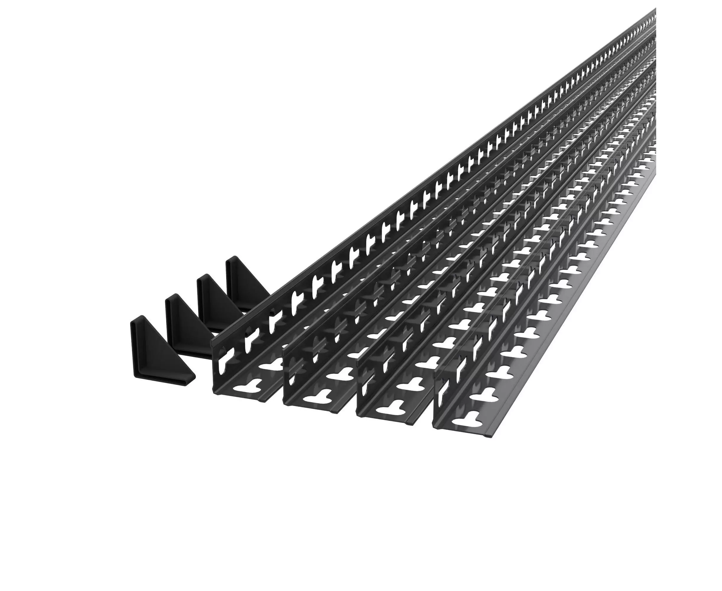Raft metalic de depozitare Euro Raft Titan (1800x1200x400 mm, 4 rafturi PAL, Antracit) [5]