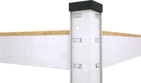Raft metalic de depozitare Euro Raft Budget 2000x1000x400 mm, 5 rafturi MDF, galvanizat [4]