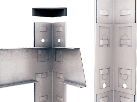 Raft metalic de depozitare Euro Raft Budget 2200x1100x400 mm, 5 rafturi MDF, galvanizat [3]