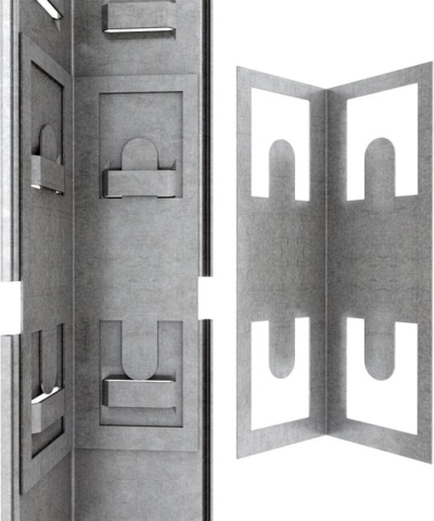 Raft metalic de depozitare Euro Raft Budget colț 1800x900x400x705 mm, 5 rafturi MDF, galvanizat [2]