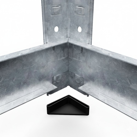 Металлический стеллаж для хранения Euro Raft Standard 2400x1200x400 мм, 5 полок МДФ, оцинкованный [1]