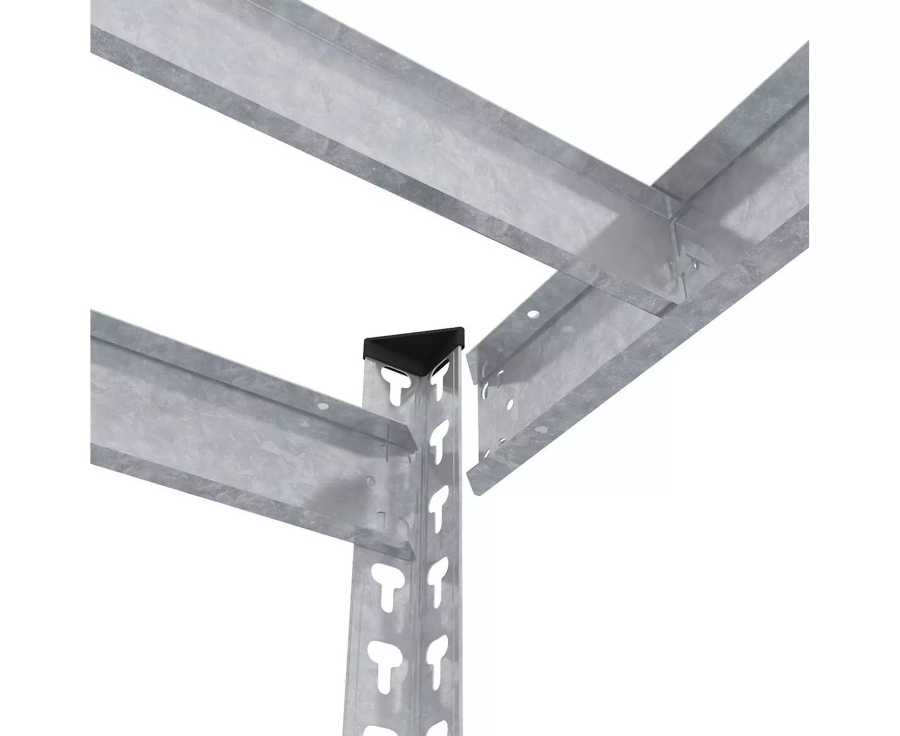 Raft metalic de depozitare Euro Raft Titan (1800x1200x600 mm, 4 rafturi PAL, Galvanizat) [3]