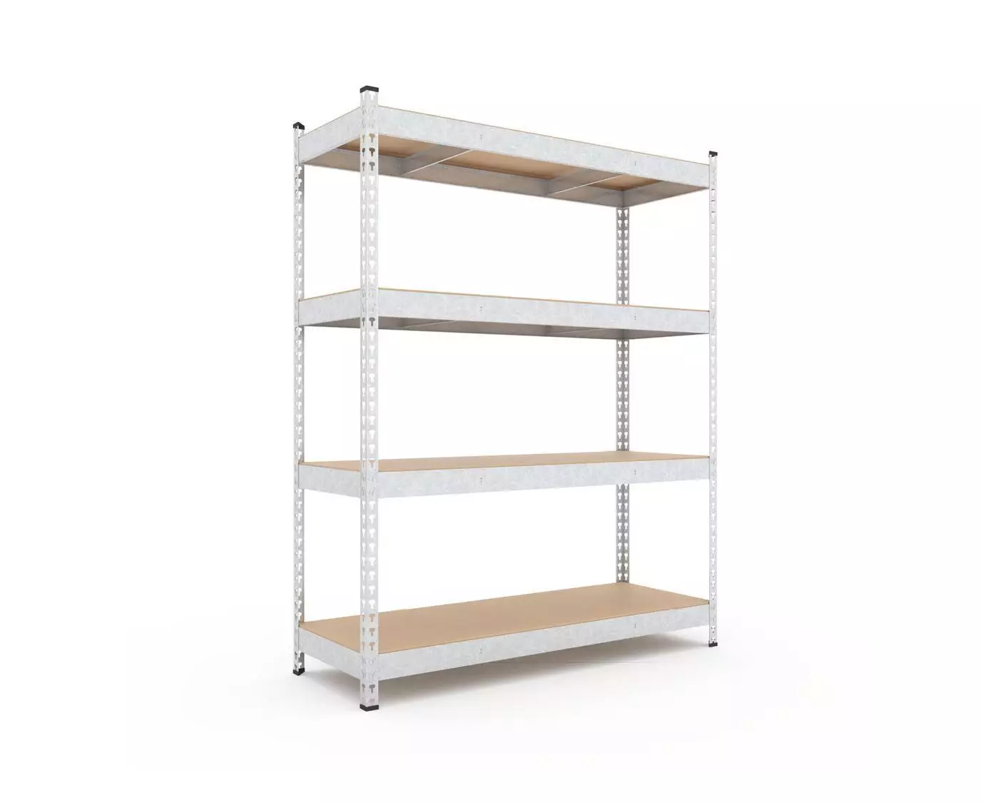 Rafturi pentru depozitare - Raft metalic de depozitare Euro Raft Titan (1800x1200x600 mm, 4 rafturi PAL, Galvanizat)