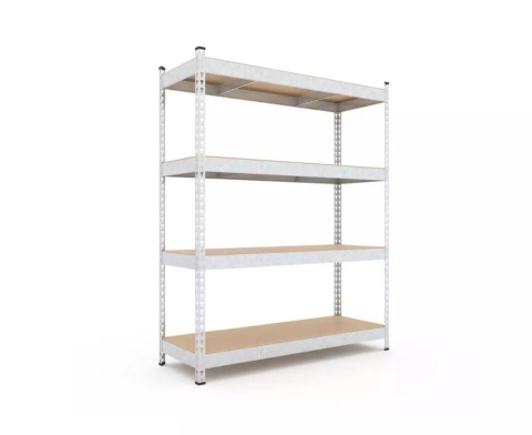 Rafturi pentru depozitare - Raft metalic de depozitare Euro Raft Titan 1800x1600x500 mm, 4 rafturi MDF, galvanizat