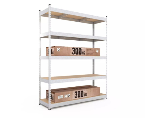 Raft metalic de depozitare Euro Raft Titan 2160x1200x600 mm, 5 rafturi MDF, galvanizat [3]