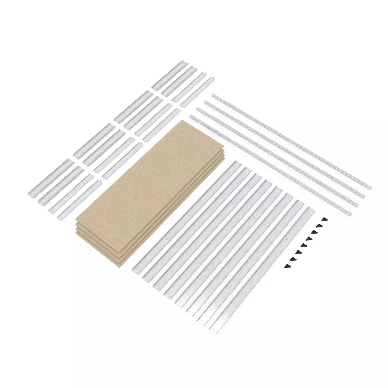 Raft metalic de depozitare EURO RAFT Titan, industrial, 1800x1400x600 mm, 4 rafturi MDF, galvanizat [3]