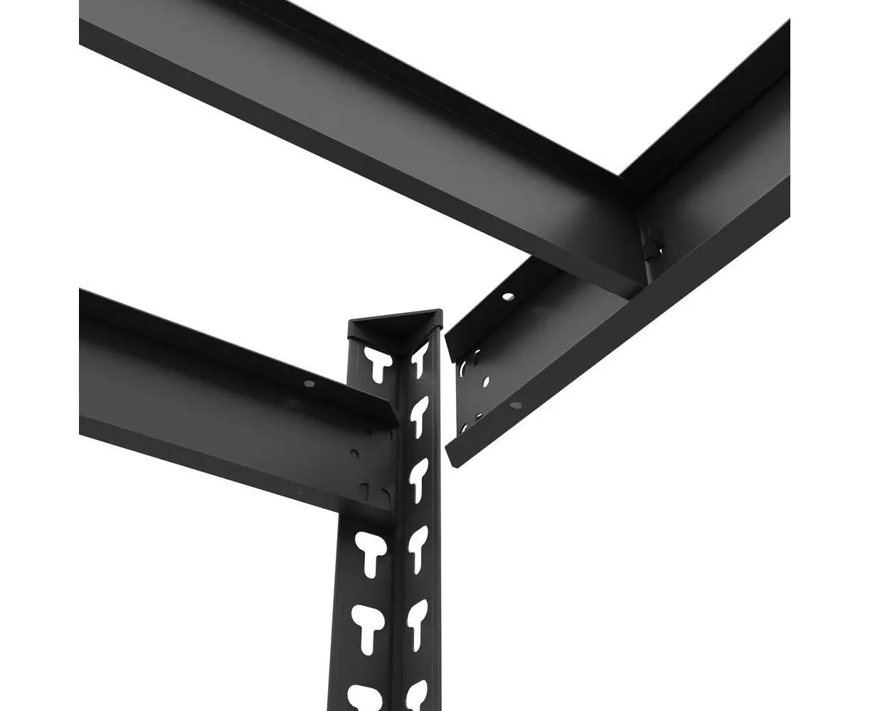 Raft metalic de depozitare Nex Titan 1800x1200x400 mm, 4 rafturi MDF, Antracit – rezistență maximă și design modern [5]