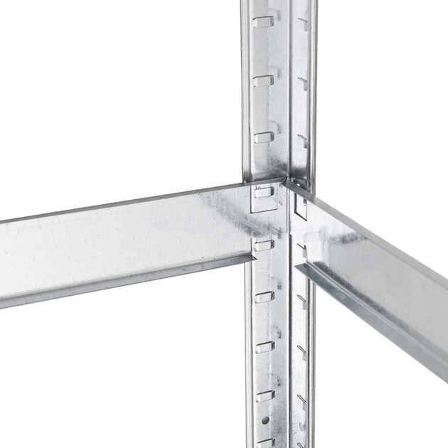 Raft metalic depozitare Nex Budget 1600x800x300 mm, 4 rafturi MDF, galvanizat [6]