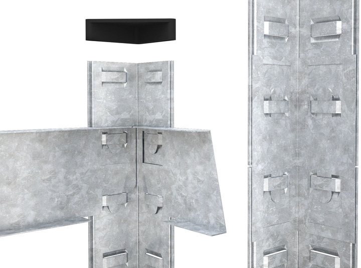 Raft metalic depozitare Nex Budget 1600x800x400 mm, 4 rafturi MDF, galvanizat [3]