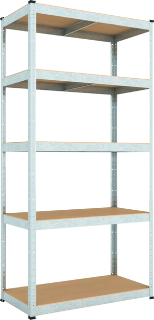 Raft metalic depozitare Nex Budget 2000x1000x450 mm, 5 rafturi MDF, galvanizat [1]
