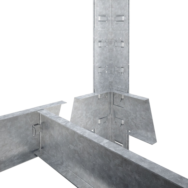 Raft metalic depozitare Nex Budget 2000x1000x450 mm, 5 rafturi MDF, galvanizat [8]