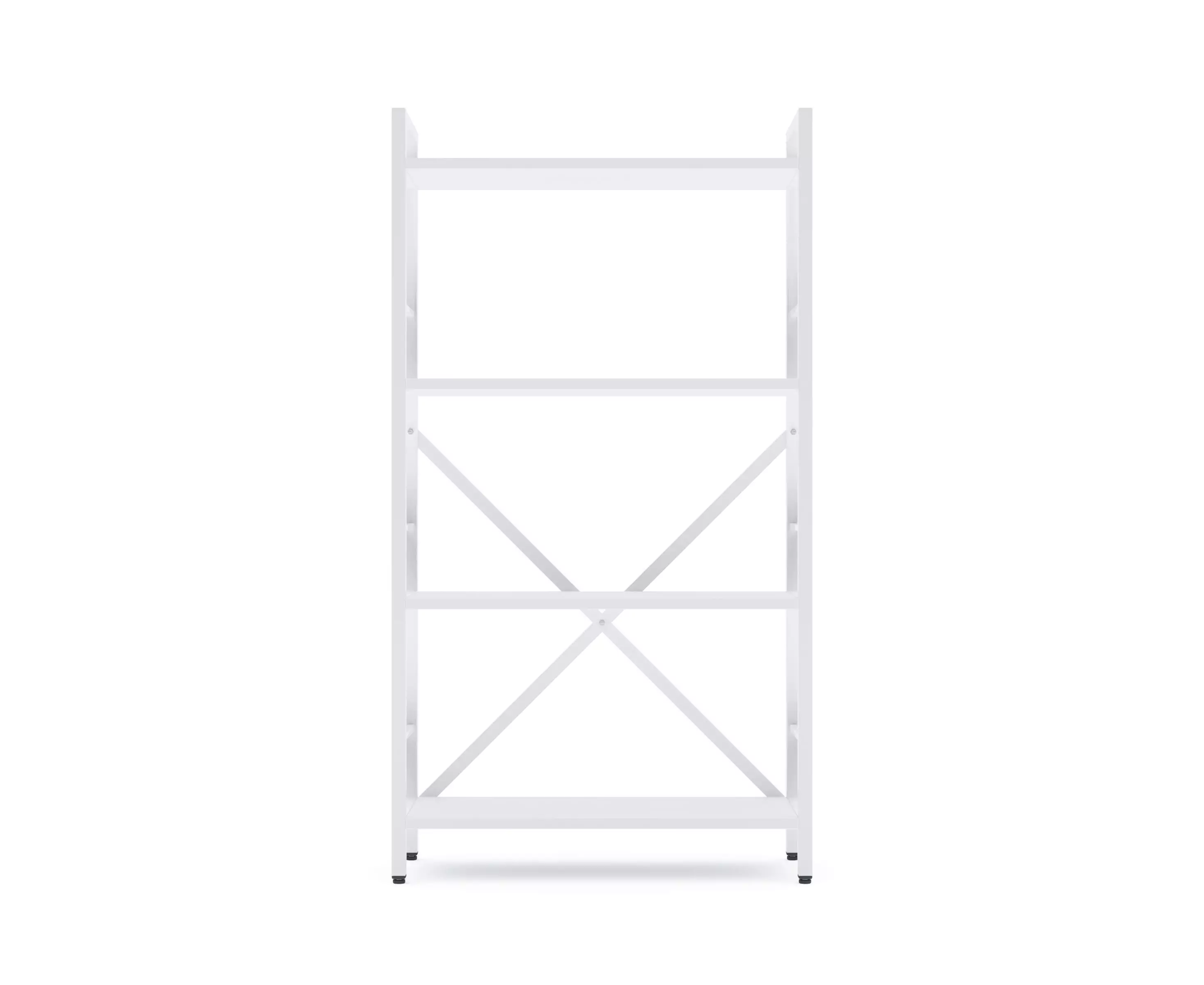 Стеллаж / книжный шкаф Nex Loft 1100x600x240 мм – минималистичная элегантность в белоснежном исполнении [2]