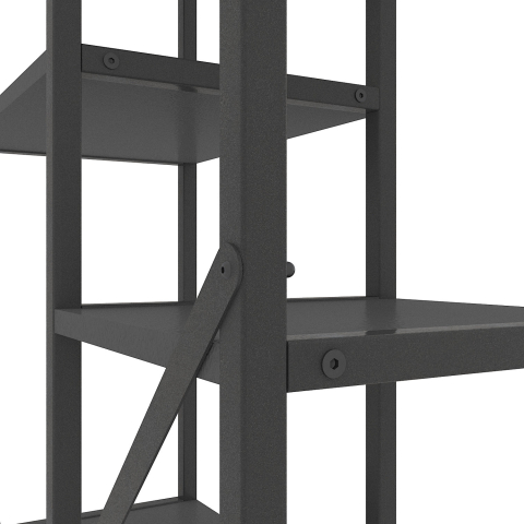 Raft metalic Nex Loft Cascade 1090×700×300 mm – Design modern complet Antracit pentru organizare eficientă [4]