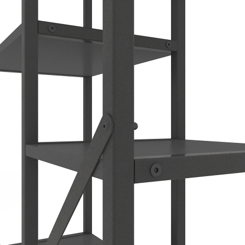 Raft metalic Nex Loft Cascade 1780×700×300 mm – Design modern complet Anthracite pentru organizare perfectă [3]