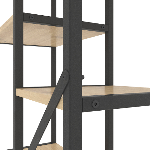 Raft metalic Nex Loft Cascade 1780×700×300 mm – Organizare eficientă cu stil industrial [5]