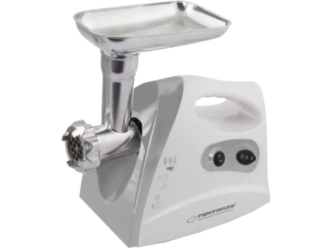Мясорубки - Мясорубка Esperanza MEATBALL EKM012E 600 Вт Серая – Свежий домашний фарш с 3 дисками + насадки для колбас/кеббе