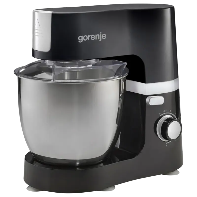 Robot de bucătărie Gorenje MMC1500PS Negru – 1500 W + bol inox 7 L pentru blaturi perfecte și aluaturi ca la brutărie [7]