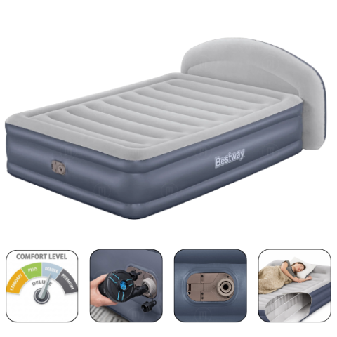 Надувные диваны - НАДУВНОЙ МАТРАС BESTWAY С ИЗГОЛОВЬЕМ LOUNGELUX™ – МАКСИМАЛЬНЫЙ КОМФОРТ