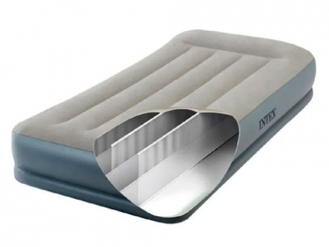Saltea gonflabilă Velur MID-Rise Air 99x191x30 cm cu tetieră și pompă încorporată 220V, până la 136 kg [4]