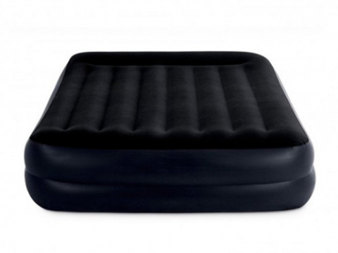 Saltea gonflabilă Velur Pillow 152x203x42 cm cu tetieră și pompă încorporată 220V, până la 272kg [1]